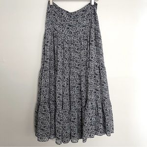 Charter Club Cottagecore Floral Tiered Maxi Skirt